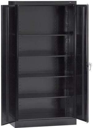 Tennsco 72" High Standard Cabinet (Assembled), 36 x 18 x 72, Black (TNN7218BLK)