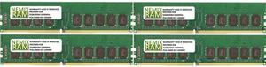 NEMIX RAM 128GB (4X32GB) DDR4 3200MHZ PC4-25600 2Rx8 1.2V 288-PIN ECC Unbuffered UDIMM KIT