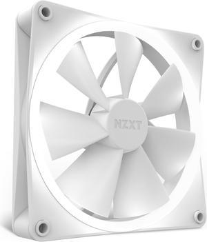 NZXT F140 RGB Fans - RF-R14SF-W1 - Advanced RGB Lighting Customization - Whisper Quiet Cooling - Single (RGB Fan & Controller Required & NOT Included) - 140mm Fan - White