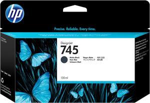 HP 745 130-ml DesignJet Matte Black Ink Cartridge, F9J99A