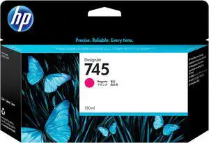 HP 745 130-ml DesignJet Magenta Ink Cartridge, F9J95A