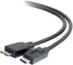 C2G 28862 USB 3.0 (USB 3.1 Gen 1) USB-C to USB Micro-B Cable M/M (3 Feet) Thunderbolt 3, Tablet, Chromebook Pixel, Samsung Galaxy TabPro S, LG G6, MacBook