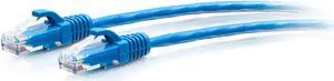 C2G 6ft Cat6a Snagless Unshielded UTP Slim Ethernet Patch Cable Blue C2G30130