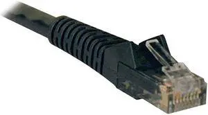 Tripp Lite Cat6 Gigabit Snagless Molded Patch Cable (RJ45 M/M), Black, 2 ft., 50-Piece Bulk Pack (N201-002-BK50BP)