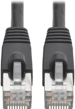Tripp Lite Cat6a Snagless Shielded STP Patch Cable 10G, PoE, Black M/M 25 ft. (N262-025-BK)