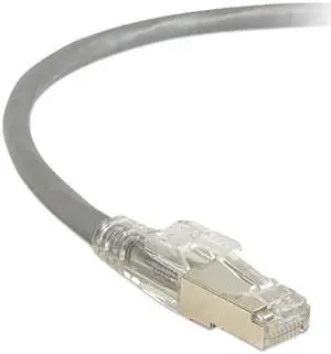 GigaTrue® 3 CAT6 250-MHz Lockable, Shielded, Stranded, Backbone PVC Cable (Sc/FTP), 2-ft. (0.6-m), Gray