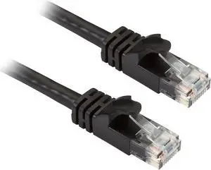 BLACK BOX CAT6APC-005-BK CAT6A 500-MHZ STRANDED ETHERNET PATCH CABLE - UNSHIELDED (UTP), CM PVC, SLIMLINE