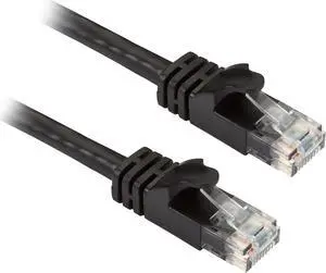 BLACK BOX CAT6APC-010-BK CAT6A 500-MHZ SLIMLINE MOLDED SNAGLESS STRANDED ETHERNET PATCH CABLE - UNSHIELDE