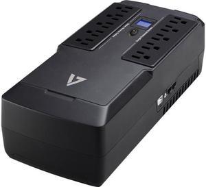 V7 750 VA Desktop UPS LCD 10 Outlets 120V - UPS1DT750-1N
