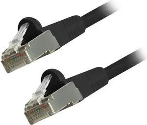 Comprehensive Cat6 Snagless Shielded Ethernet Cables, Black, 15ft