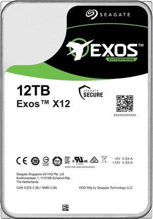 Seagate Exos Enterprise Capacity ST12000NM0007 12TB 7200 RPM SATA 6Gb/s 256MB Enterprise Hard Drive (Helium & 3.5 inch)