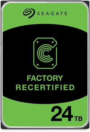 Seagate (Recertified) Exos X 24TB Internal Hard Drive HDD - 3.5 In CMR SATA 6Gb/s, 7200 RPM, 512MB Cache, 2.5M MTBF (ST24000NM000C)