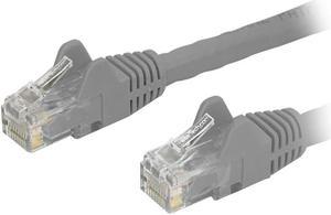 StarTech N6PATCH4GR Cat6 Patch Cable – 4 ft – Gray Ethernet Cable – Snagless RJ45 Cable – Ethernet Cord – Cat 6 Cable – 4ft