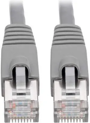 Tripp Lite N262-003-GY Cat6A 10G-Certified Snagless Shielded Stp Network Patch Cable (Rj45 M/M) , Poe, Gray, 3 Ft. - Patch Cable (Dte) - Rj-45 (M) To Rj-45 (M) - 3 Ft - Stp - Cat 6A - Ieee 802.3Af -