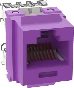 Panduit NK688MVL NetKey Cat6 Keystone Jack Module, Violet