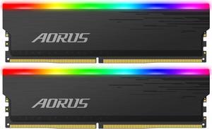 Gigabyte AORUS RGB 16GB (2 x 8GB) 288-Pin PC RAM DDR4 3733 (PC4 29800) Desktop Memory Model GP-ARS16G37