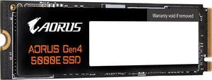 AORUS Gen4 5000E SSD 2TB PCIe 4.0 NVMe M.2 Internal Solid State Hard Drive with Read Speed Up to 6500MB/s, Write Speed Up to 6000MB/s, AG450E2TB-G