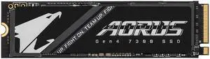 GIGABYTE AORUS Gen4 7300 SSD 2TB (w/o heat spreader) PCIe 4.0 NVMe M.2 Internal Solid State Drive with Read Speed Up to 7300MB/s, Write Speed Up to 6850MB/s, AG4732TB N