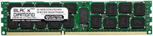 Black Diamond Memory 16GB DDR3 1600 (PC3 12800) ECC Registered System Specific Memory Model BD16G1600MTR26HP