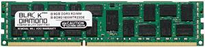 Black Diamond Memory 8GB 240-Pin DDR3 SDRAM DDR3 1600 (PC3 12800) ECC Registered System Specific Memory Model BD8G1600MTR23DE