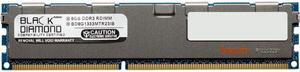 Black Diamond Memory 8GB DDR3 1333 (PC3 10600) ECC Registered System Specific Memory Model BD8G1333MTR23IB