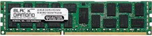Black Diamond Memory 8GB DDR3 1600 (PC3 12800) ECC Registered System Specific Memory Model BD8G1600MTR23IB