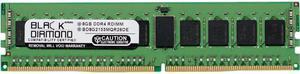 Black Diamond Memory 8GB 288-Pin DDR4 SDRAM DDR4 2133 (PC4 17000) ECC Registered System Specific Memory Model BD8G2133MQR26DE