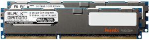 Black Diamond Memory 16GB (2 x 8GB) 240-Pin DDR3 SDRAM DDR3 1333 (PC3 10600) ECC Registered System Specific Memory Model BD8GX21333MTR23HP