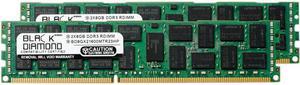 Black Diamond Memory 16GB (2 x 8GB) DDR3 1600 (PC3 12800) ECC Registered System Specific Memory Model BD8GX21600MTR23HP
