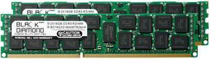 Black Diamond Memory 32GB (2 x 16GB) DDR3 1600 (PC3 12800) ECC Registered System Specific Memory Model BD16GX21600MTR26HP