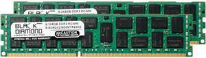 Black Diamond Memory 16GB (2 x 8GB) DDR3 1600 (PC3 12800) ECC Registered System Specific Memory Model BD8GX21600MTR23DE