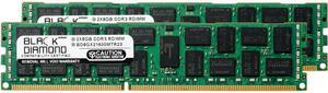 Black Diamond Memory 16GB (2 x 8GB) 240-Pin DDR3 SDRAM DDR3 1866 (PC3 14900) ECC Registered System Specific Memory Model BD8GX21866MTR23DE