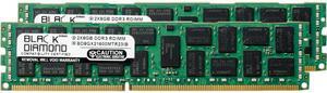 Black Diamond Memory 16GB (2 x 8GB) DDR3 1600 (PC3 12800) ECC Registered System Specific Memory Model BD8GX21600MTR23IB