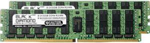 Black Diamond Memory 64GB (2 x 32GB) 288-Pin DDR4 SDRAM DDR4 2133 (PC4 17000) ECC Registered System Specific Memory Model BD32GX22133MQR26DE