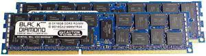 Black Diamond Memory 32GB (2 x 16GB) ECC Registered DDR3 1866 (PC3 14900) Server Memory Model BD16GX21866MTR26