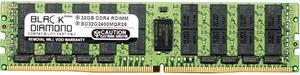 Black Diamond Memory 32GB ECC Registered DDR4 2400 (PC4 19200) Server Memory Model BD32G2400MQR26