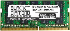 Black Diamond Memory 16GB ECC Unbuffered DDR4 2133 (PC4 17000) Server Memory Model BD16G2133MQO25