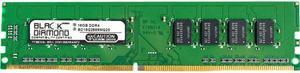 Black Diamond Memory 16GB 288-Pin PC RAM DDR4 2666 (PC4 21300) Desktop Memory Model BD16G2666MQ25