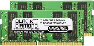 Black Diamond Memory 16GB (2 x 8GB) 260-Pin DDR4 SO-DIMM DDR4 2933 (PC4 23400) Laptop Memory Model BD8GX22933MQN22