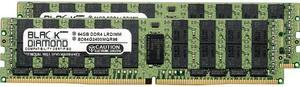 Black Diamond Memory 128GB (2 x 64GB) ECC Registered DDR4 2400 (PC4 19200) Server Memory Model BD64GX22400MQR96