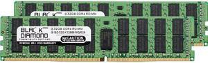 Black Diamond Memory 64GB (2 x 32GB) ECC Registered DDR4 2666 (PC4 21300) Server Memory Model BD32GX22666MQR29