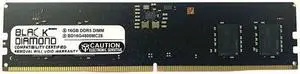 Black Diamond 16GB DDR5-4800MHz - PC5-38400 Non-ECC - Unbuffered CL40 - 288-Pin UDIMM - 1.1V Single Rank Memory Module  BD16G4800MC28
