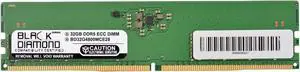Black Diamond 32GB (2Rx8) DDR5 4800 ECC Memory  BD32G4800MCE28