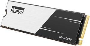 KLEVV CRAS C910 1TB M.2 2280 SLC Cache NVMe PCIe Gen4x4 Laptop & Desktop Internal SSD Heatsink Included, up to 5000MB/s (K01TBM2SP0-C91)