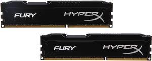 HyperX FURY 16GB (2 x 8GB) DDR3 1600 (PC3 12800) Desktop Memory Model HX316C10FBK2/16