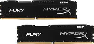 HyperX FURY 16GB (2 x 8GB) DDR4 2400 (PC4 19200) Desktop Memory Model HX424C15FBK2/16