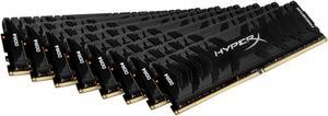 HyperX Predator 128GB (8 x 16GB) DDR4 3000MHz DRAM (Desktop Memory) CL15 1.35V Black DIMM (288-pin) HX430C15PB3K8/128 (Intel XMP)