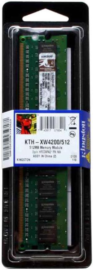 Kingston 512MB 240-Pin DDR2 SDRAM DDR2 400 (PC2 3200) Unbuffered System Specific Memory for HP/Compaq Model KTH-XW4200/512