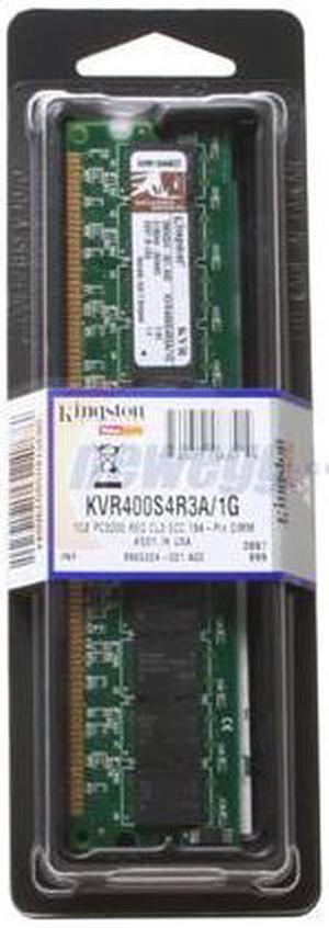 Kingston 1GB ECC Registered DDR 400 (PC 3200) Server Memory Model KVR400S4R3A/1G