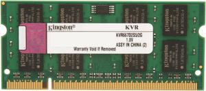 Kingston 2GB 200-Pin DDR2 SO-DIMM DDR2 667 (PC2 5300) Laptop Memory Model KVR667D2S5/2G
